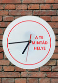 Egyedi Üveg Falióra – 20 cm